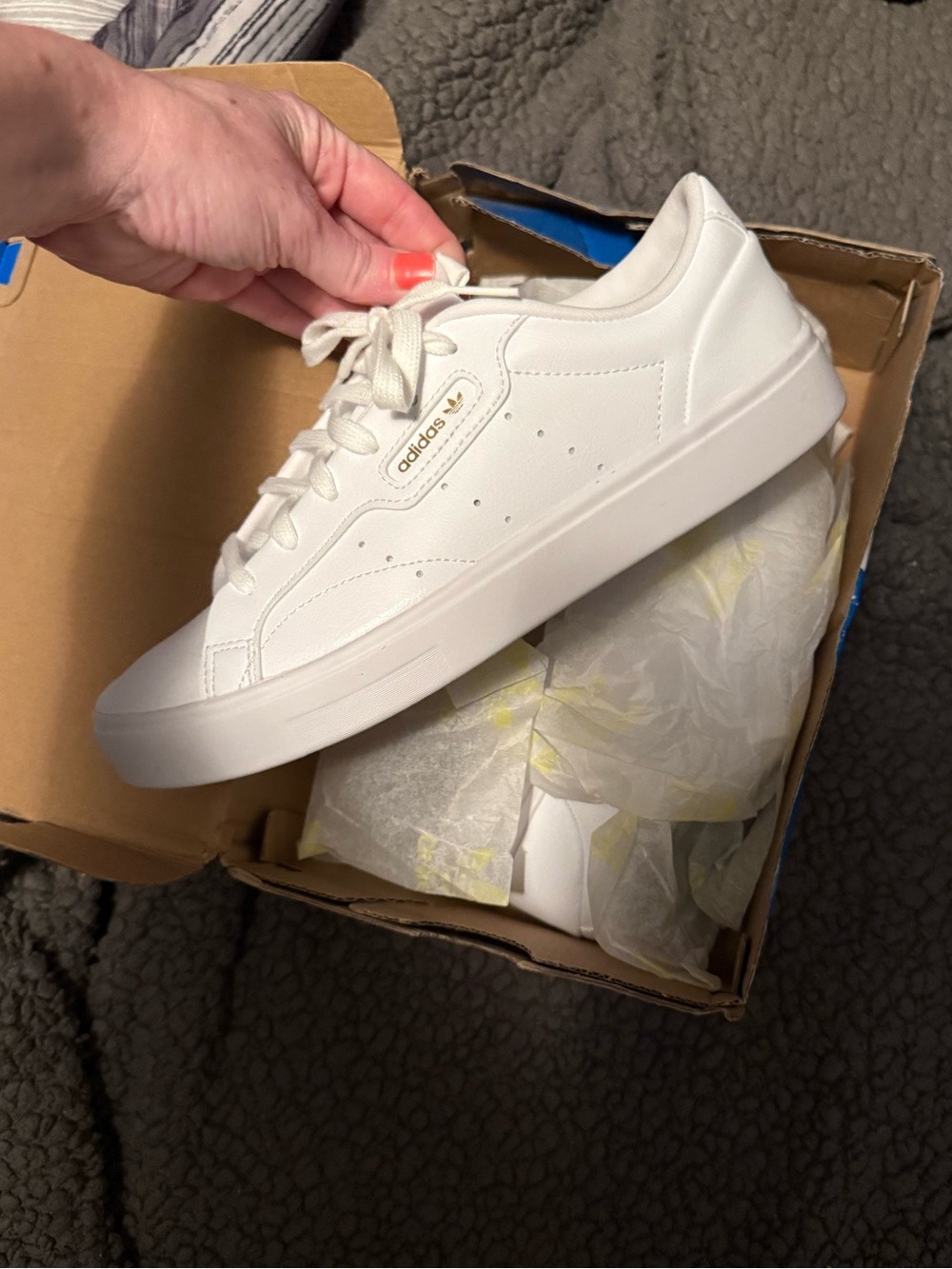 adidas Women’s White Low-Top Platform Sneakers